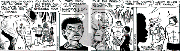 Alley Oop on Tuesday February 27, 2001 Comic Strip