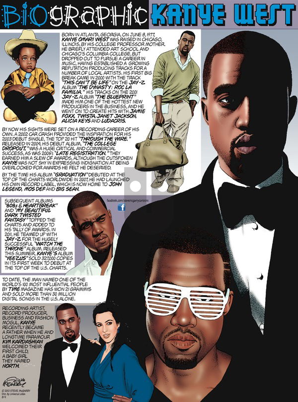 Biographic on Sunday August 4, 2013 Comic Strip