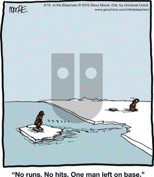 In the Bleachers on Monday April 18, 2016 Comic Strip