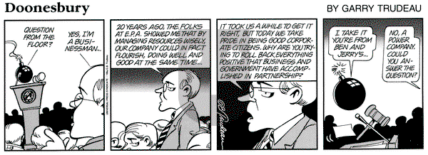Doonesbury on Saturday January 13, 1996 Comic Strip