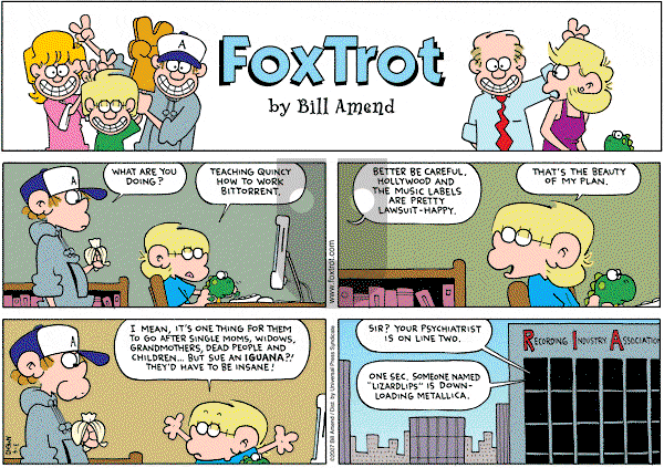 FoxTrot on Sunday March 4, 2007 Comic Strip