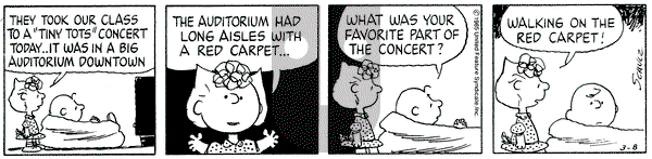 Peanuts on Friday March 8, 1985 Comic Strip
