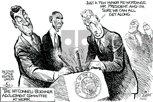 Pat Oliphant on Tuesday January 25, 2011 Comic Strip