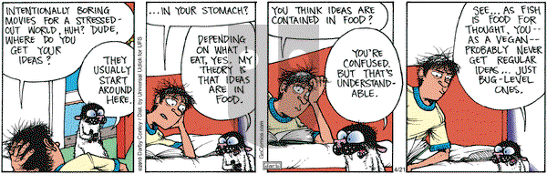 Get Fuzzy on Saturday April 21, 2012 Comic Strip