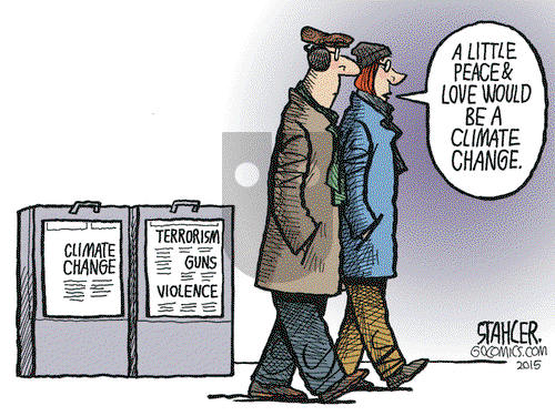 Jeff Stahler on Tuesday December 1, 2015 Comic Strip