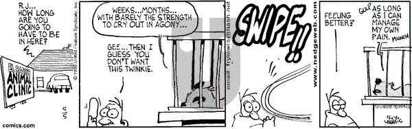 Over the Hedge on Tuesday June 22, 1999 Comic Strip