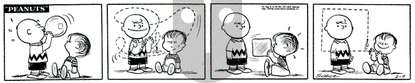 Peanuts on Wednesday February 9, 1955 Comic Strip