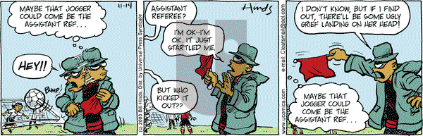 Cleats on Friday November 14, 2003 Comic Strip