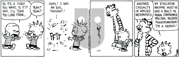 Calvin and Hobbes on Tuesday April 2, 1991 Comic Strip
