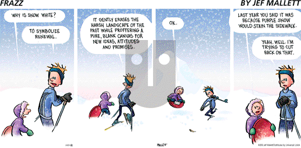 Frazz on Sunday January 1, 2012 Comic Strip