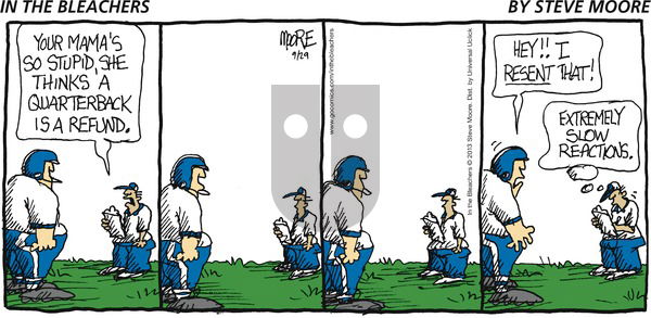 In the Bleachers on Sunday September 29, 2013 Comic Strip