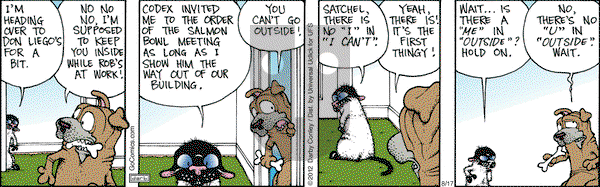 Get Fuzzy on Friday August 17, 2012 Comic Strip