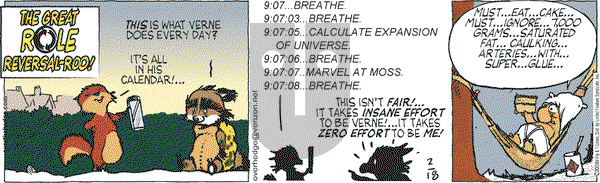 Over the Hedge on Wednesday February 18, 2009 Comic Strip