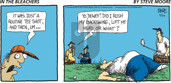In the Bleachers on Sunday May 24, 2015 Comic Strip