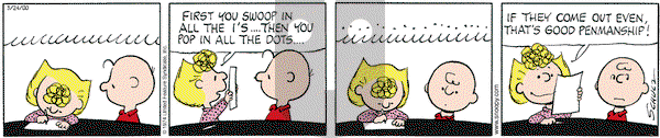 Peanuts on Friday March 24, 2000 Comic Strip