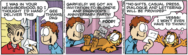 Garfield on Saturday August 20, 2005 Comic Strip
