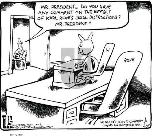 Tom Toles on Wednesday October 12, 2005 Comic Strip