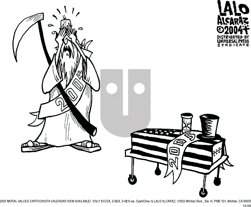 Lalo Alcaraz on Tuesday December 28, 2004 Comic Strip