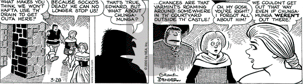 Alley Oop on Tuesday March 28, 2000 Comic Strip