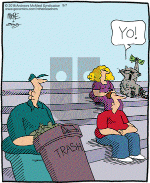 In the Bleachers on Friday September 7, 2018 Comic Strip