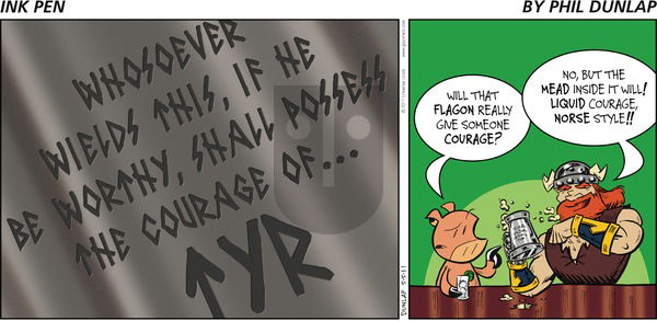 Ink Pen on Thursday April 3, 2025 Comic Strip