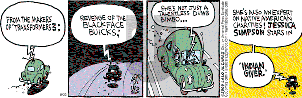 La Cucaracha on Saturday August 22, 2009 Comic Strip