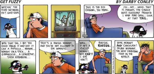 Get Fuzzy on Sunday April 22, 2007 Comic Strip
