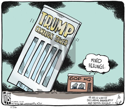 Tom Toles on Sunday February 7, 2016 Comic Strip