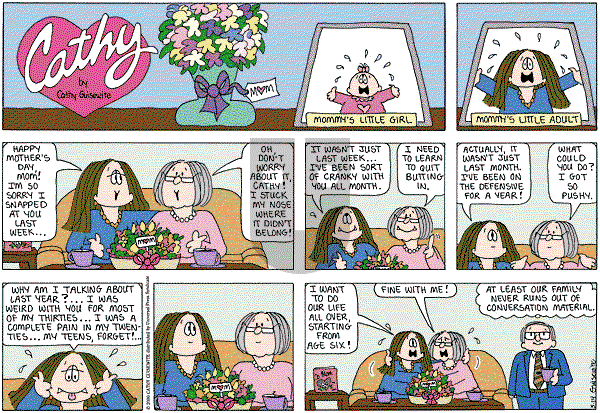 Cathy Classics - Sunday May 14, 2000 Comic Strip