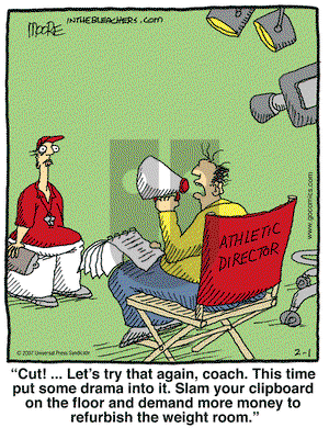 In the Bleachers on Thursday February 1, 2007 Comic Strip