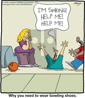 In the Bleachers on Monday March 11, 2019 Comic Strip