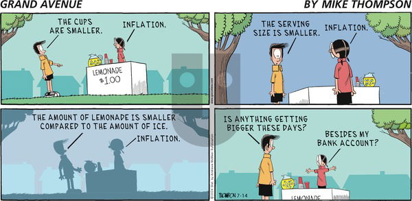 Grand Avenue on Sunday July 14, 2024 Comic Strip