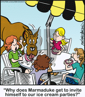 Marmaduke on Tuesday August 28, 2018 Comic Strip