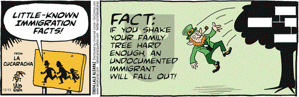 La Cucaracha on Saturday December 13, 2014 Comic Strip