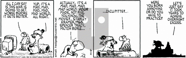 Over the Hedge on Friday June 11, 2004 Comic Strip