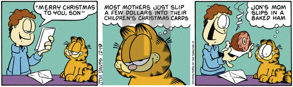 Garfield on Tuesday December 19, 1995 Comic Strip