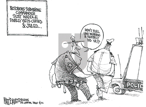 Matt Davies on Wednesday April 25, 2001 Comic Strip