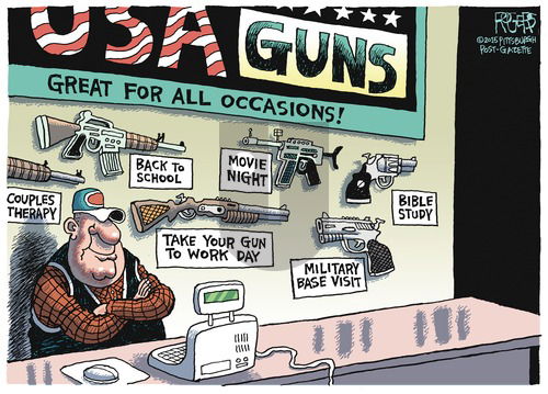 Rob Rogers on Sunday August 30, 2015 Comic Strip