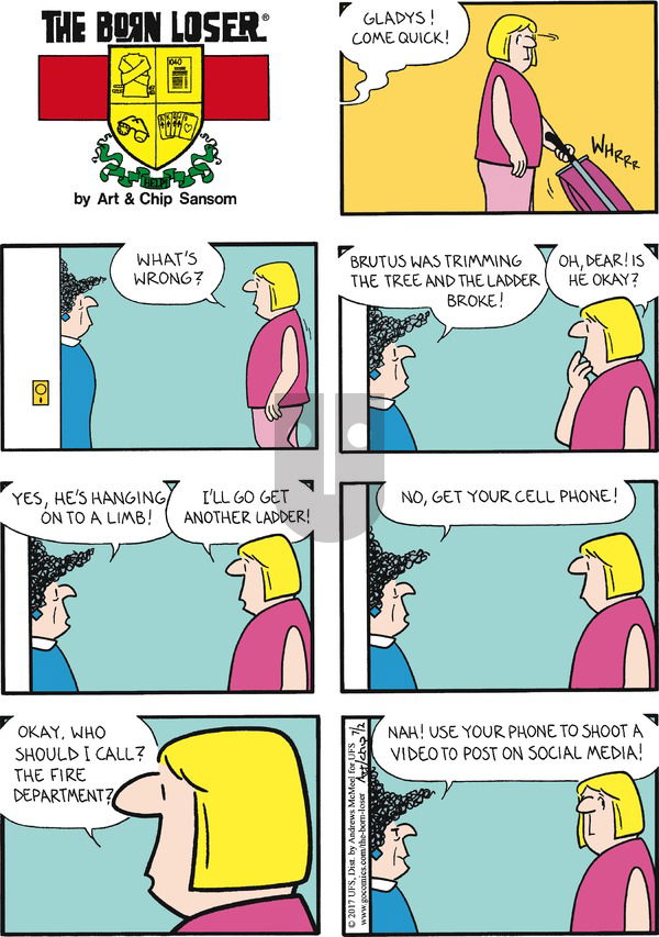 The Born Loser on Sunday July 2, 2017 Comic Strip