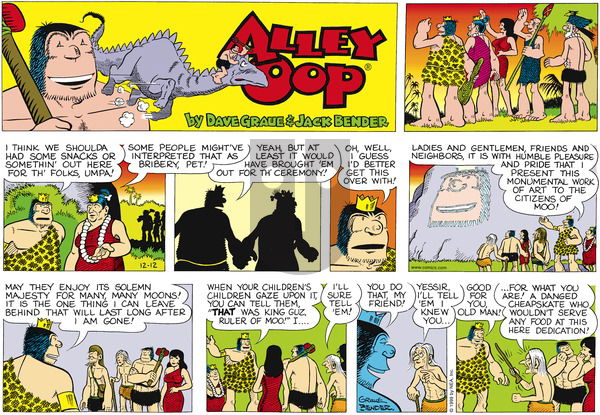 Alley Oop on Sunday December 12, 1999 Comic Strip