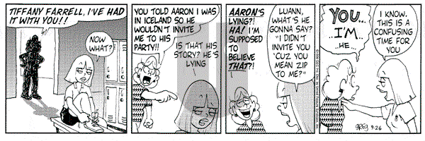 Luann on Thursday September 26, 1996 Comic Strip