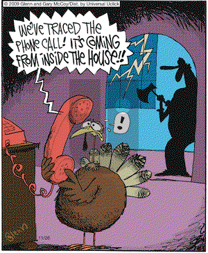 The Flying McCoys - Thursday November 26, 2009 Comic Strip