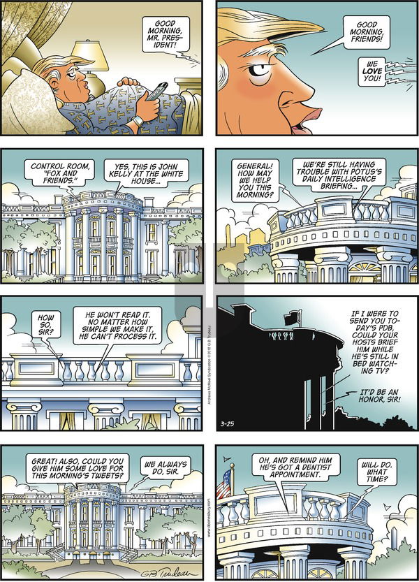 Doonesbury on Sunday March 25, 2018 Comic Strip