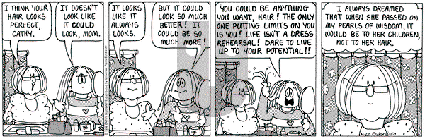 Cathy Classics on Wednesday April 22, 1998 Comic Strip