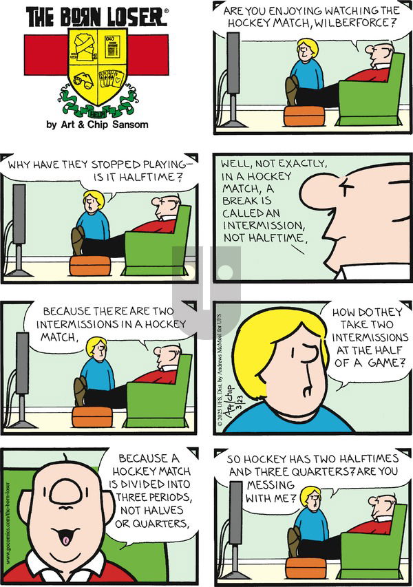 The Born Loser - Sunday March 23, 2025 Comic Strip