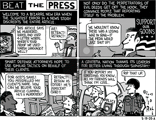 Ted Rall on Thursday May 19, 2005 Comic Strip
