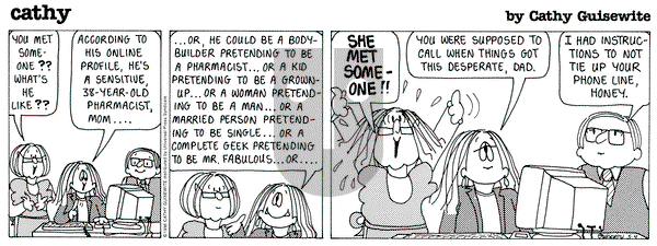 Cathy Classics on Saturday May 4, 1996 Comic Strip