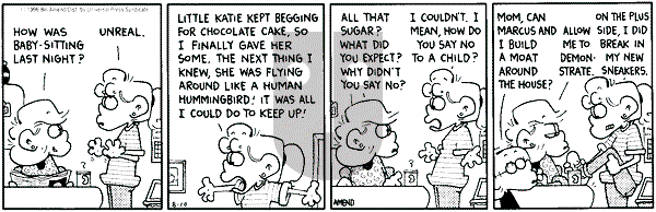 FoxTrot on Friday October 18, 1996 Comic Strip