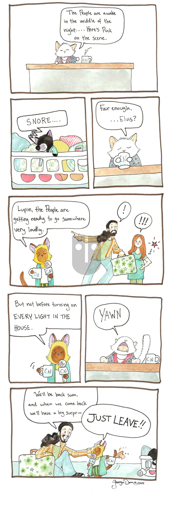 Breaking Cat News on Monday April 6, 2015 Comic Strip