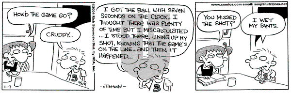 Soup to Nutz - Old on Tuesday November 9, 2004 Comic Strip